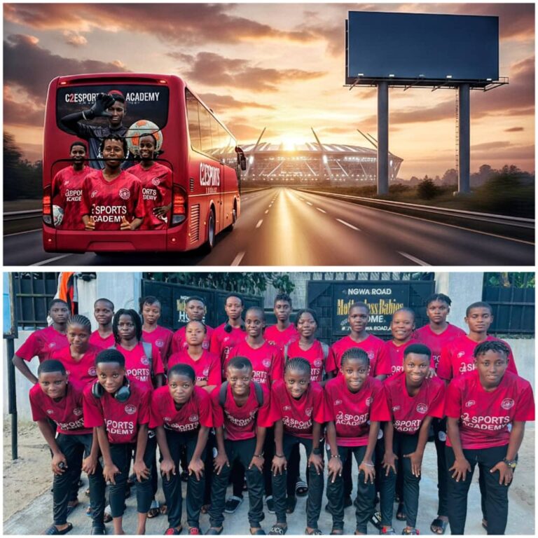 C2E Sports Academy Visits Motherless Babies’ Home Ahead of NWFL Championship