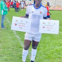 Onuoha with his awards